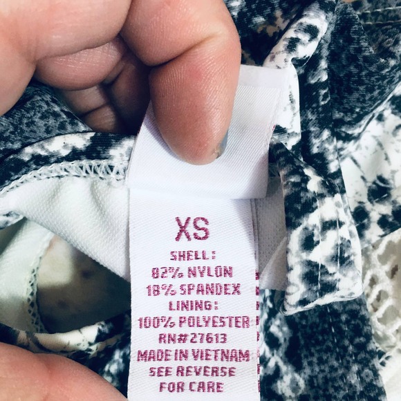 NWT Snakeskin Print & Macrame' Lace Bikini Candies S/XS Bohemian Cruise Vacation - Picture 9 of 10